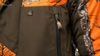 Veste de chasse camouflage orange vif unisexe pour adultes ONSTYLE personnalisée ; imperméable, coupe-vent, respirante, doublée de polaire