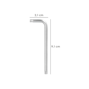 Chiave Torx Inviolabile Lunga in Acciaio Cromo Vanadio Professionale T15 - Product Image 2