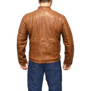 Blouson Bomber en Similicuir d'Agneau pour Homme OEM – Veste en Cuir Tendance Personnalisable pour Homme, Taille sur Mesure - Product Image 3