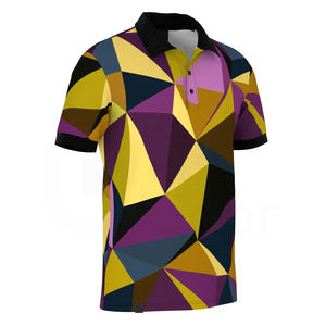 Polo de golf tricoté à manches courtes pour homme, haute qualité, séchage rapide, motif uni, imprimé, brodé, vente chaude, Pakistan - Product Image 1