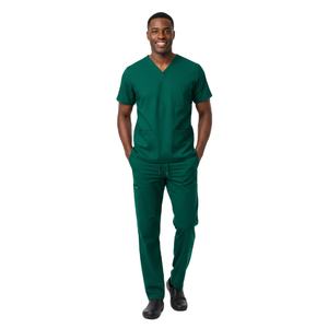 Ensemble de blouses médicales pour hommes, coupe fiable, personnalisable, durable, confortable, haut à col en V et pantalon, uniforme médical pour clinique et hôpital, approvisionnement en vrac - Product Image 6