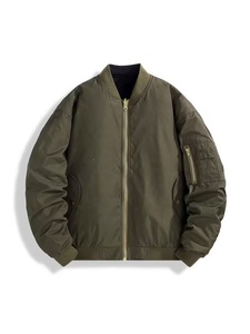 Chaqueta Varsity de Satén Unisex OEM al por Mayor, Chaquetas de Béisbol de Satén de Color Sólido con Estilo Casual Personalizado y Corte Regular - Product Image 1