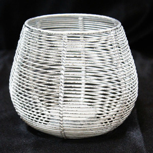 Soporte votivo de tejido de alambre decorativo de Metal dorado para velas de té, festivales, bodas de Halloween, decoración del hogar y regalos - Product Image 3