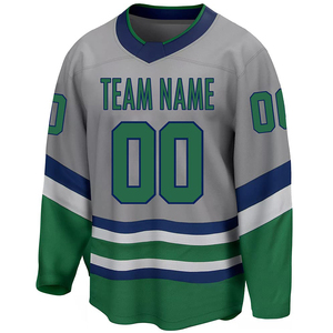 Maillots de hockey personnalisés de haute qualité prix de gros bon marché pratique vêtements de hockey sur glace chemises uniformes d'équipe personnalisés broderie OEM - Product Image 1