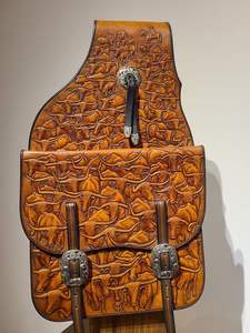 กระเป๋าสะพายไหล่หนังวัวแท้สไตล์คลาสสิกอุปกรณ์มือช่างหรูหราพร้อมกระเป๋าเงินย้อนยุคแนววินเทจ - Product Image 2