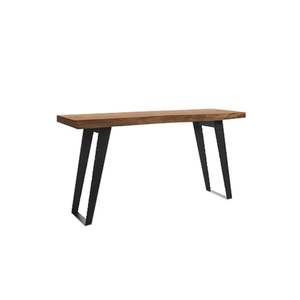 Mesa de consola industrial minimalista moderna, madera de teca y forma rectangular de hierro para el hogar, comedores, hoteles, parques. ¡Gran venta! - Product Image 4