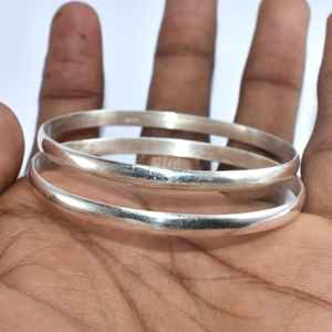 Bracelet de taille réglable en argent sterling 925 naturel uni fait à la main pour les femmes personnalisées - Product Image 2