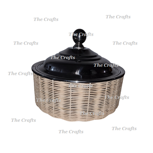 Metal <b>Grey</b> Color Casserole Dish Hot Pot With Brass Knobs And Handle Kitchenware Serving Hot Pot At Acceptable Prices - Product Image 3