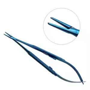 Meilleure vente Castroviejo porte-aiguille avec serrure 14cm allemand qualité chirurgicale porte-aiguille pince droite Suture Instruments - Product Image 3