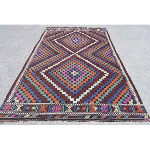 พรมสไตล์ชนเผ่าตุรกี6X9.5ฟุตแนววินเทจผ้าวูลผ้าวิสโคสทรงสี่เหลี่ยมผืนผ้าสำหรับห้องวัยรุ่น - Product Image 1
