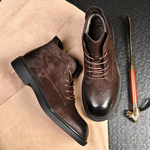 Chaussures décontractées légères avec semelle absorbant la transpiration et structure flexible, chaussures de tous les jours pour hommes, chaussures en cuir - Product Image 3