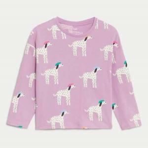 Camiseta de media manga para niñas Talla: Camisetas estampadas medianas para damas Camisetas estampadas de algodón 100% - Product Image 1