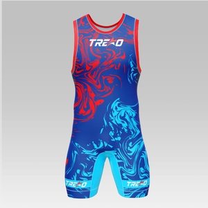 Singlet de Lucha Sublimado con Diseño Personalizado para Hombre, Artes Marciales, Elástico, Transpirable, al por Mayor, con el Mejor Servicio OEM - Product Image 4