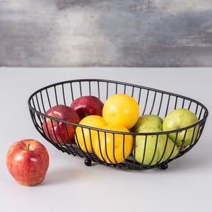 Panier à fruits en métal conçu pour le rangement multifonctionnel de la cuisine, y compris les fruits, les collations et les légumes - Product Image 3