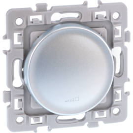 Gradateur carré argenté à 2 fils (sans neutre) - Product Image 1