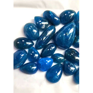28 Uds apatita azul Natural 12mm-23mm cabujón ovalado de trillón de pera 221 Gms lote tamaño libre forma de mezcla piedras preciosas sueltas para joyería - Product Image 5