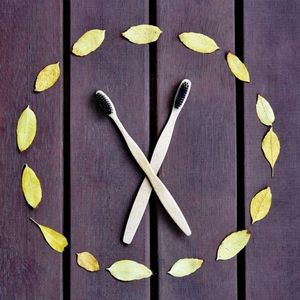 แปรงสีฟันไม้ไผ่สำหรับเดินทาง2025เป็นมิตรต่อสิ่งแวดล้อมย่อยสลายได้ทางชีวภาพไม่มีขนแปรงถ่าน - Product Image 5