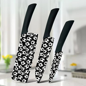 Juego de Cuchillos de Cocina de 3 Piezas de Primera Calidad, Precio de Fábrica, Entrega Súper Rápida, Hojas de Cerámica, Plástico Resistente, Alta Calidad para Profesionales - Product Image 1
