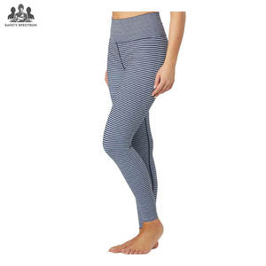 Leggings de yoga de cintura media para mujer, personalizados, transpirables, ecológicos, elásticos, de poliéster/nailon, con control de abdomen, pantalones de gimnasio - Product Image 4