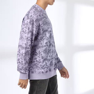 Fashion <b>Men's</b> Crew Neck Sweatshirt Hoodie Quick Dry Breathable 100% Cotton Winter Fleece Sweatshirts OEM Service Wholesale - Product Image 4