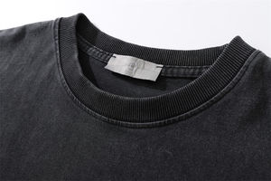 Wholesaler Custom Acid Wash Printing LOGO Graphic Crew Neck <b>Men</b> Streetwear <b>Heavyweight</b> Vintage Oversized <b>T</b> <b>Shirts</b> - Product Image 5