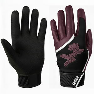 Gants de baseball en cuir de vachette haut de gamme, couleurs personnalisées, prix de gros, densité stratifiée, fermeture serrée, gants de frappe pour le softball - Product Image 6