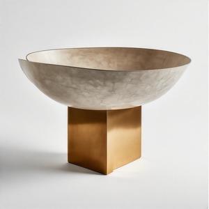 Majestic Gold Tazón de mesa Tazón para servir en forma redonda personalizada para el hogar Hotel Boda Decoración para servir Tazón de uso - Product Image 3