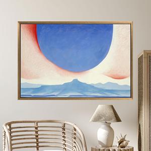 Art mural sur toile imprimée Desert Sky - Décoration moderne du sud-ouest, 3P : encadré or - Product Image 1
