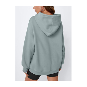 Sudadera con capucha de lana de gran tamaño para mujer, Jersey informal, Tops de manga larga para otoño e invierno, novedad de 2025 - Product Image 2