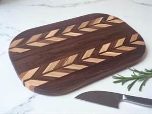Planche à découper et plateau de service en bois Forme rectangulaire durable 12mm d'épaisseur - Product Image 2