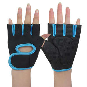 High Quality Men's <b>Half</b> Finger Gym Gloves Comfortable Lightweight Exercise Gloves for Weight Lifting Training and Workout - Product Image 1