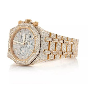 Venta al por mayor Iced Out Moissanite Reloj | VVS Skeleton Diseño Presidencial de Lujo - Product Image 3