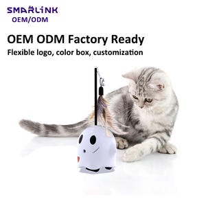 Interactief, milieuvriendelijk veren katten speeltje, USB oplaadbaar met automatische beweging voor binnenkatten, zelfspelend. |   Producent van huisdierenspeelgoed - Product Image 2