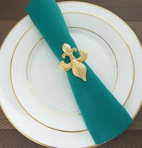 Servilleteros decorativos Anillo de servilletero de metal Precio más barato para restaurante Hotel Decoración de mesa de fiesta de boda - Product Image 5