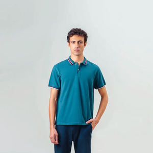 Camiseta de punto informal para hombre, de seda helada, con logo personalizado, manga corta, antiencogimiento, de secado rápido, fabricada al por mayor OEM - Product Image 1