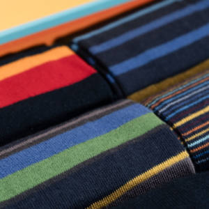 Calzini Caldi in Cotone da Uomo, 6 Paia, Collezione a Righe, Bianchi, Stile Sportivo Quotidiano, Taglia Unica, con Suola Antiscivolo per Sport Invernali - Product Image 3