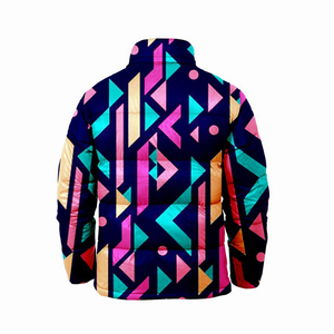 แจ็คเก็ตพัฟเฟอร์คอตั้งสำหรับฤดูหนาว คุณภาพสูง แบบ OEM/ODM สำหรับทุกเพศ พิมพ์ลายด้านหน้าได้ กันน้ำ กันลม สวมใส่สบาย หนา - Product Image 5