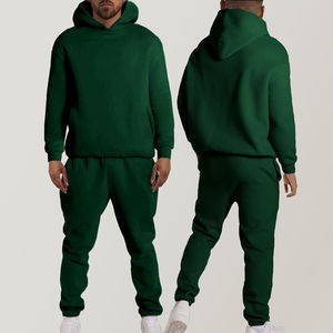 Conjuntos Deportivos Unisex Personalizados 2024, Sudadera con Capucha y Pantalones Joggers, Conjunto Deportivo Otoñal, Transpirable, Resistente al Viento, Poliéster/Algodón - Product Image 2