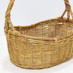 Artex Dong ตะกร้าหวายทรงไข่2ใบมีด้ามจับสูง - Product Image 6