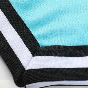 Shorts de football mi-longs pour hommes, taille personnalisée, respirants, sportifs, à cordon de serrage, tricotés, couleur unie, vente en gros, durables, séchage rapide, 100% polyester, haute qualité - Product Image 5