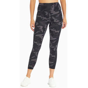 Mallas deportivas de cintura alta con logotipo personalizado, pantalones de entrenamiento de secado rápido de talla grande XL, ajuste de compresión de rendimiento mejorado con logotipo personalizado - Product Image 2