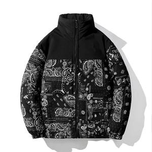 Veste d'hiver tendance en gros, veste matelassée personnalisée imprimée en 3D pour hommes, nouvelle veste respirante coupe-vent OEM pour hommes - Product Image 5