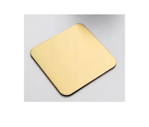 Style simple Formes géométriques Acier inoxydable métal Or sous-verres - Product Image 1