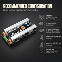 Carte d'amplification numérique stéréo 2x300W-700W en pont pour système audio domestique, vente en gros, fabricant OEM, assemblage de haut-parleurs