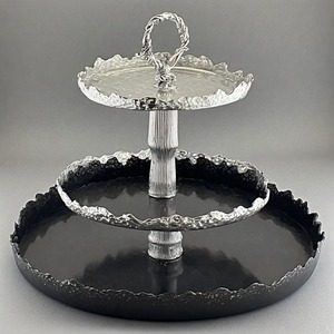 LuxeTierTray Soporte ligero para pasteles de 3 niveles en mármol Blanco Estilo Ins Decoración para el hogar para bodas y fiestas Herramientas para pasteles - Product Image 2