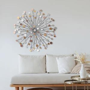 การตกแต่งผนังด้วยโลหะแบบศิลปะแอบสแตรกที่ทันสมัยสำหรับห้องนั่งเล่นและห้องนอนที่บ้านแผงการออกแบบประติมากรรมที่เน้นการตกแต่งภายในที่หรูหรา - Product Image 2