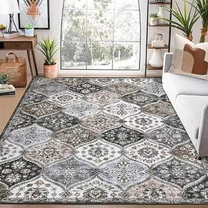 พรมปูพื้นลายเรขาคณิตนามธรรมทันสมัยกันลื่น ผลิตจากโพลีเอสเตอร์ สำหรับตกแต่งบ้าน รถยนต์ ห้องนั่งเล่น ซักทำความสะอาดได้ - Product Image 4