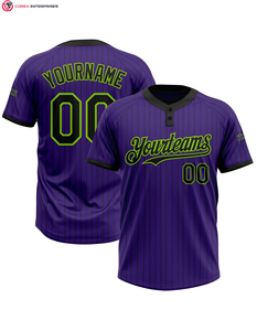 PURE Custom Softball Jersey Sublimación Dos botones Uniforme de béisbol Mujeres Softball Jersey League Pinstripe Softball Wear - Product Image 3
