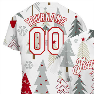 Camiseta de béisbol de equipo personalizada OEM transpirable y de talla grande con número de nombre personalizado e impresión por sublimación de logotipo - Product Image 5