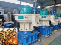 Machine à granulés de bois industrielle à haute productivité pour le granulage de sciure, de paille et de biomasse avec moteur de 30 kW, boîte de vitesses 380V